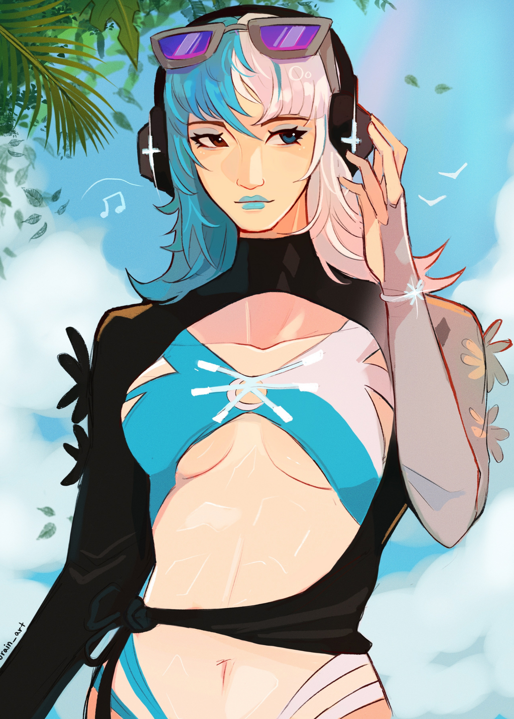 Summer Luna Snow Print | Marvel Rivals | Fanart