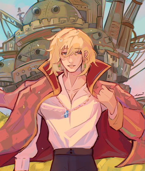 Howl's Moving Castle Print | Studio Ghibli | Fanart