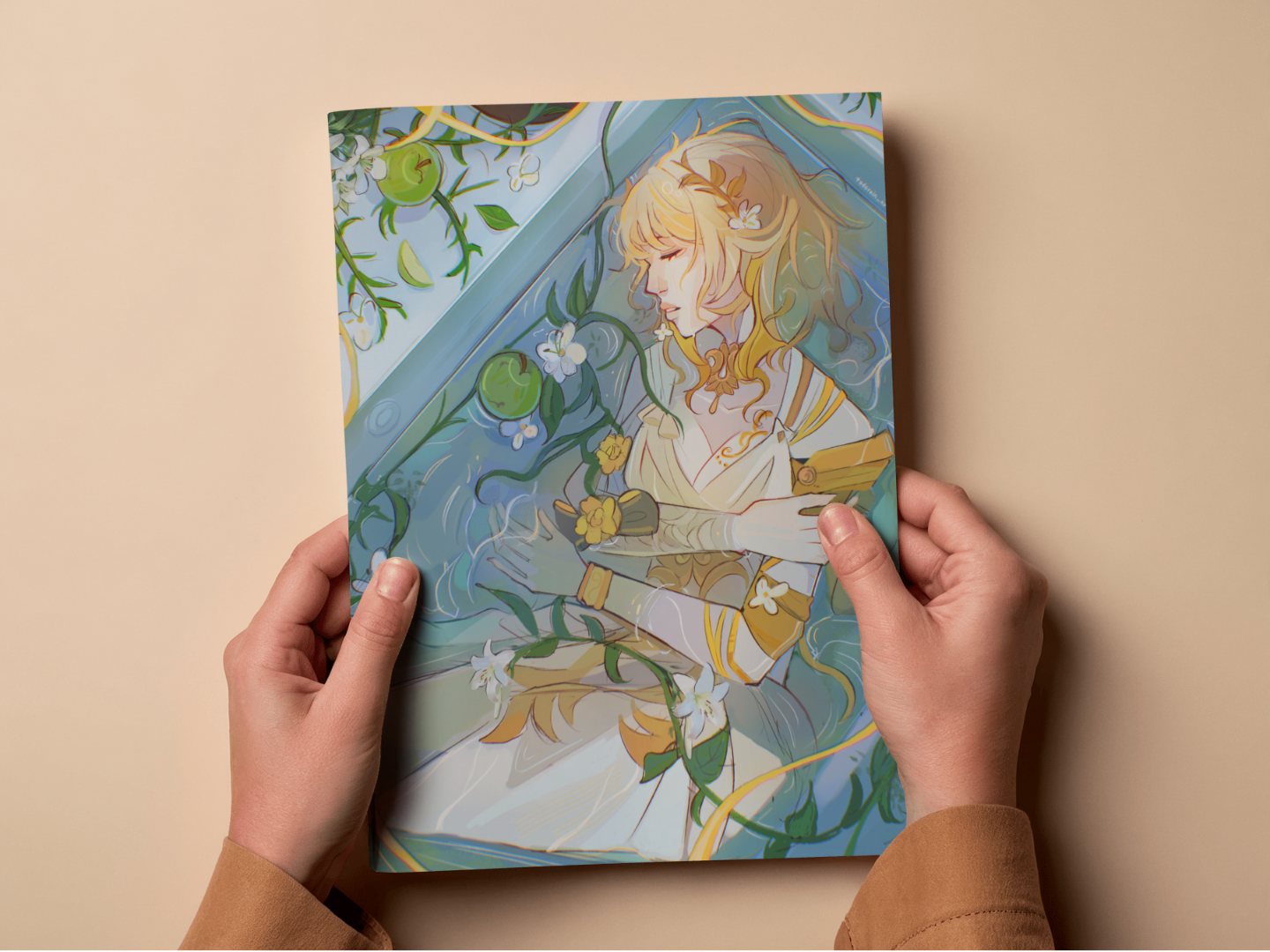 Aglaea Floral Bath Print | Honkai Star Rail | Fanart (Copy)